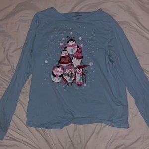 Cute lands end penguin shirt